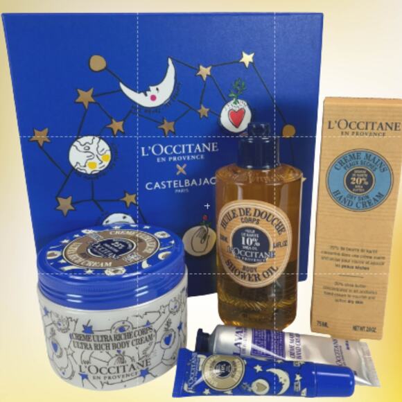 L’OCCITANE x CASTELBAJAC Gift Set Shea Butter Oil Body Cream Hand Cream Boxed - Picture 2 of 5